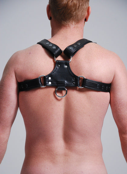 H Harness With Attached Cock-Ring Extension – FMLeatherDesign