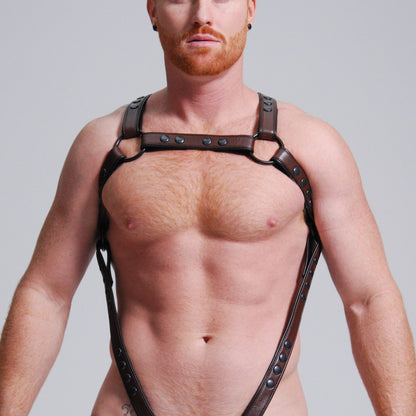 H Harness With Attached Cock-Ring Extension — view 4