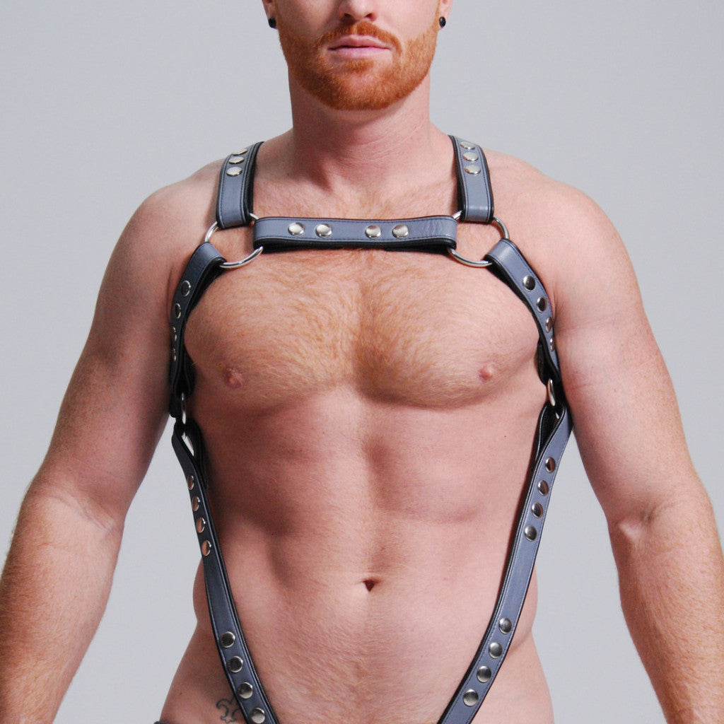 H Harness With Attached Cock-Ring Extension